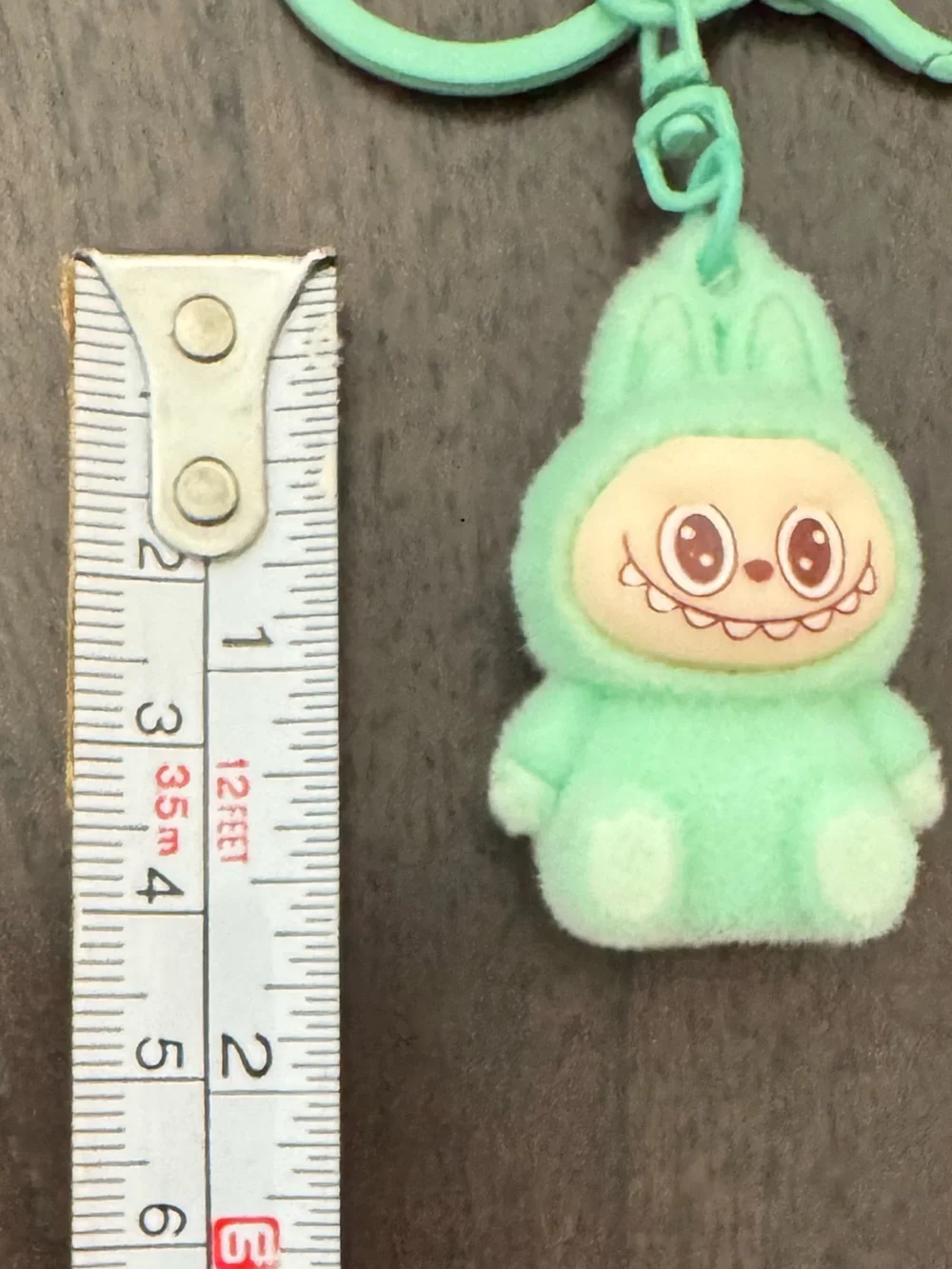 Green Labubu Keychain (4cm)